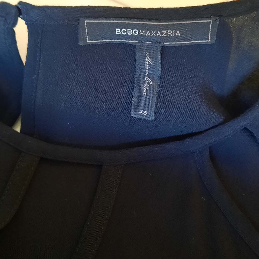 BCBGMaxAzria Emmalise Cutout Black Shift Dress - Picture 2 of 4